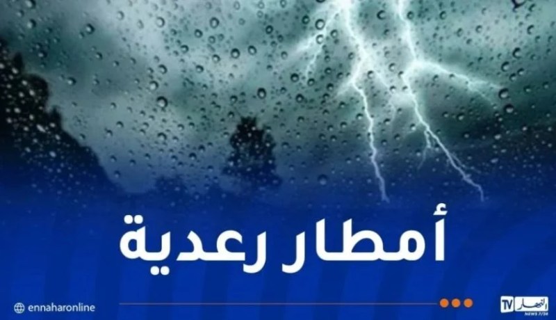 أمطار رعدية على 14 ولاية