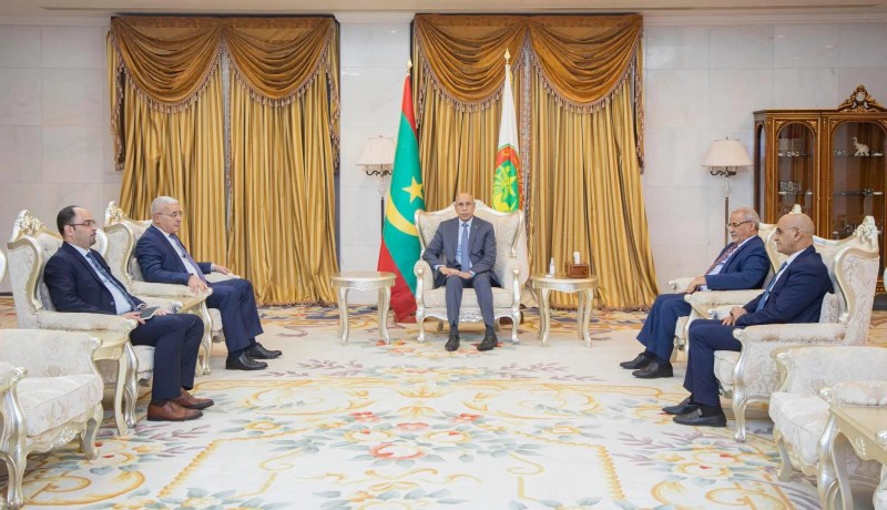 بوغالي يُستقبل من قِبل الرئيس الموريتاني