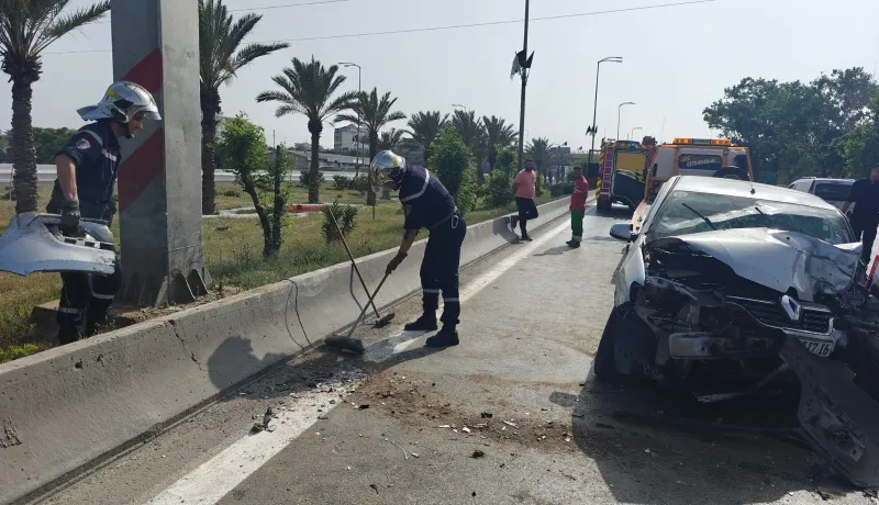 العاصمة.. 3 جرحى في حادث اصطدام بين 3 سيارات