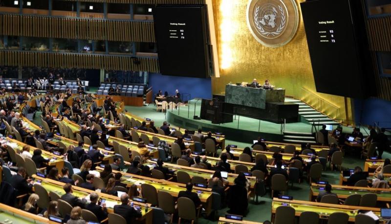 الأمم المتحدة: التصويت بالأغلبية الساحقة لصالح مشروع قرار وقف إطلاق النار في غزة