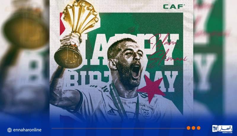 “الكاف” يهنئ الهداف التاريخي للمنتخب الوطني إسلام سليماني