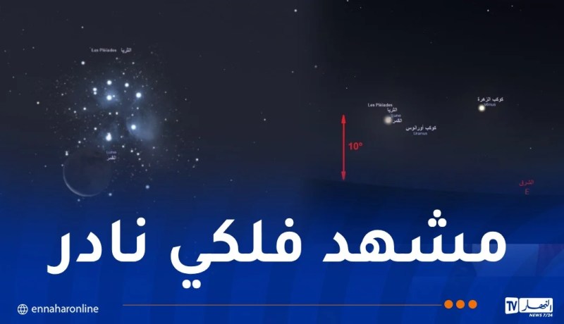 الهلال يمرّ أمام نجوم الثريا.. ظاهرة فلكية مميزة فجر الإثنين