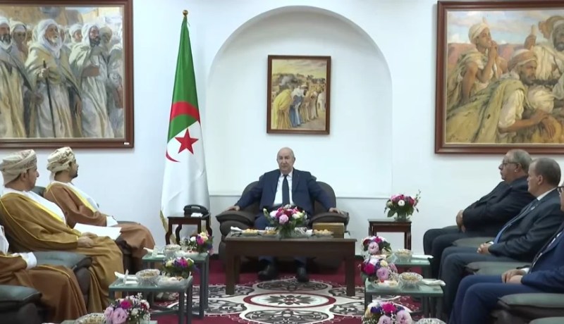 الرئيس تبون يستقبل وزير التجارة والصناعة وترويج الاستثمار العُماني