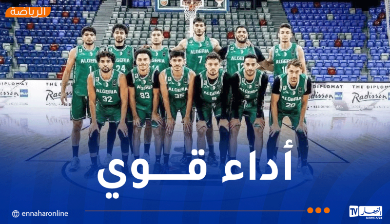 المنتخب الوطني يحقق فوزا مثيرا في البطولة العربية لكرة السلة