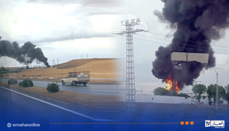 قسنطينة.. حريق محطة توليد الكهرباء بأولاد رحمون