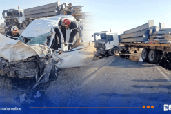 سعيدة.. قتيل وجريحان في اصطدام بين سيارة وشاحنة ذات مقطورة