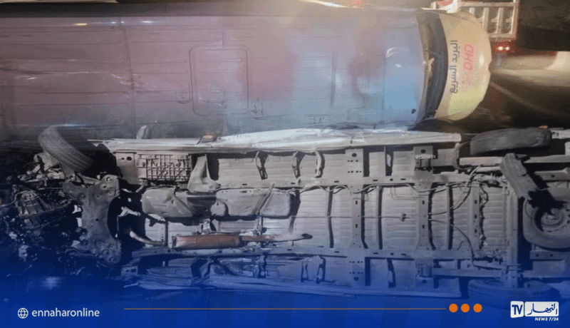 ميلة.. 4 جرحى في انقلاب سيارة نفعية بتاجنانت