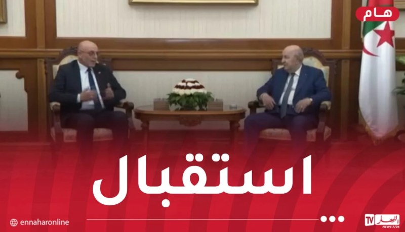 الرئيس تبون يستقبل رئيس حركة مجتمع السلم