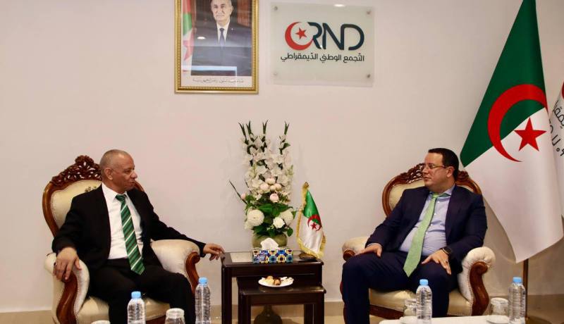 الأمين العام للأرندي يستقبل بن قرينة