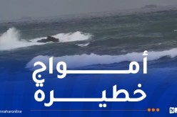 رياح قوية وأمواج عالية بهذه السواحل