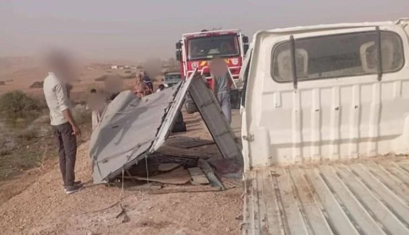 وهران.. 12 جريحا في انقلاب شاحنة صغيرة ببئر الجير