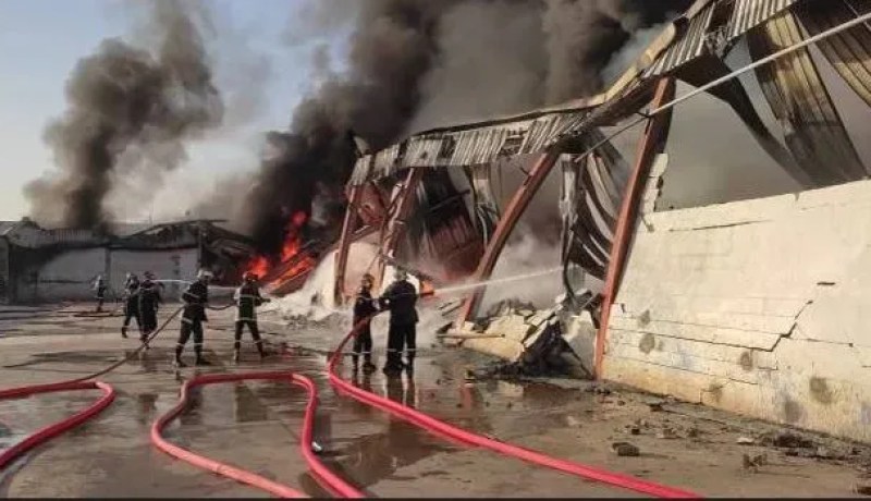 تبسة.. حريق مستودع بمنطقة النشاطات
