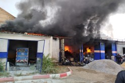 احتراق مستودع في أم البواقي