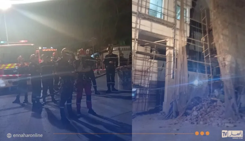 سكيكدة.. إنهيار جزئي لبناية سكنية بشارع ديدوش مراد