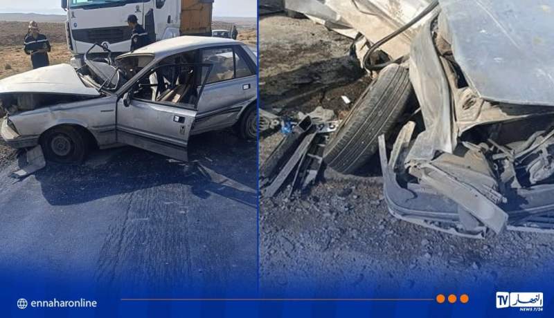 المسيلة.. قتيل و3 جرحى في اصطدام بين سيارة وشاحنة ذات مقطورة ببوسعادة