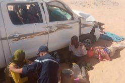 إن قزام .. وفاة شخص وإصابة 6 آخرين من جنسية إفريقية في انقلاب سيارة نفعية