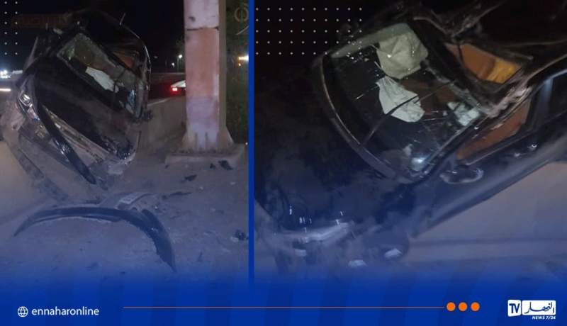 برج بوعريريج .. 4 جرحى في انقلاب سيارة بمحطة حمام البيبان