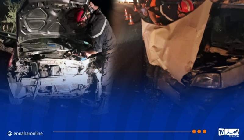 ڨالمة.. قتيل و4 جرحى في اصطدام بين سيارتين