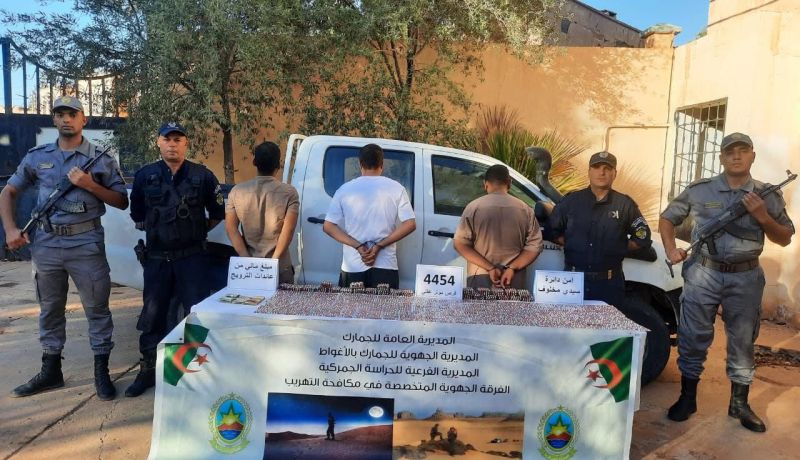 جمارك الأغواط تحجز 4454 قرصا مهلوسا