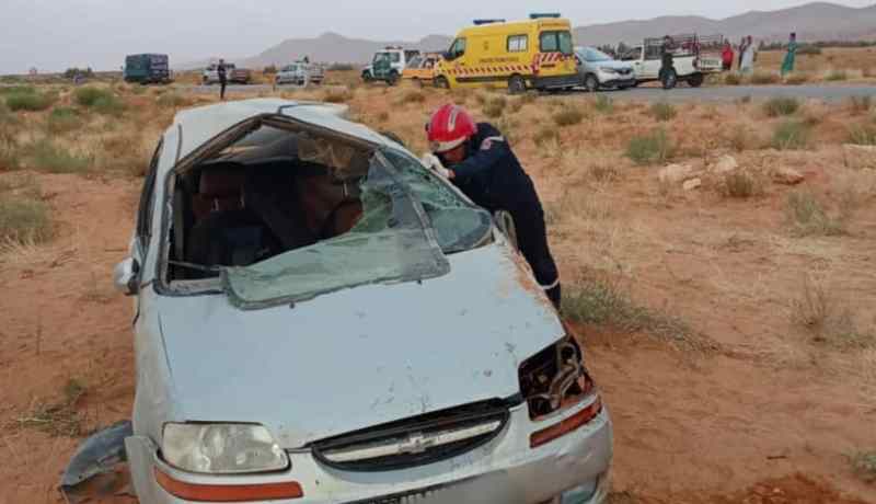 الجلفة.. وفاة ثلاثيني وإصابة 4 آخرين في انحراف سيارة بـ بويرة الأحداب