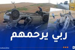 سطيف..  3 قتلى وجريحان في انحراف وانقلاب سيارة بالعلمة