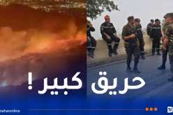 فيما تم اجلاء العائلات..حريق مهول يلتهم جبال الشريعة في البليدة
