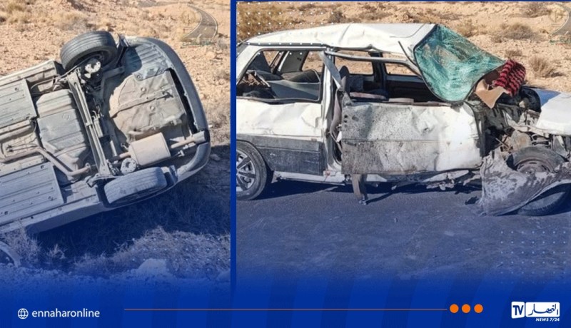 بسكرة.. 4 جرحى في اصطدام بين سيارتين بالشعيبة 