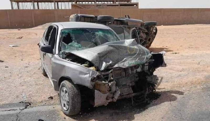 ان صالح.. قتيل و4 جرحى في اصطدام بين سيارتين