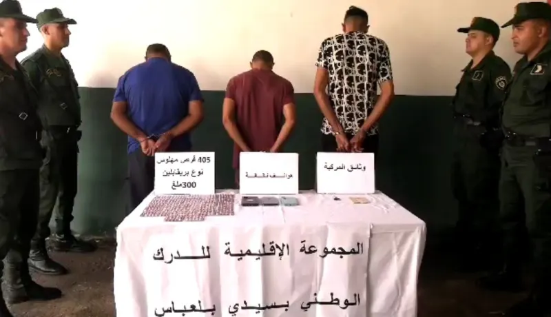 سيدي بلعباس.. درك مكدرة يطيح بشبكة لترويج الأقراص المهلوسة