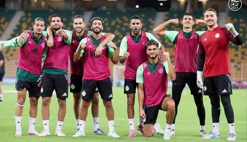 المنتخب الوطني يُجري آخر حصة تدريبية قبل مواجهة بوتسوانا