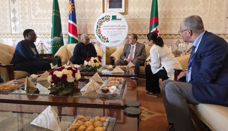 معرض التجارة البينية.. رزيق يستقبل نائبة رئيسة جمهورية ناميبيا