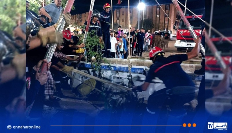 الحماية المدنية تنقذ حصاناً سقط داخل حفرة بسيدي بلعباس