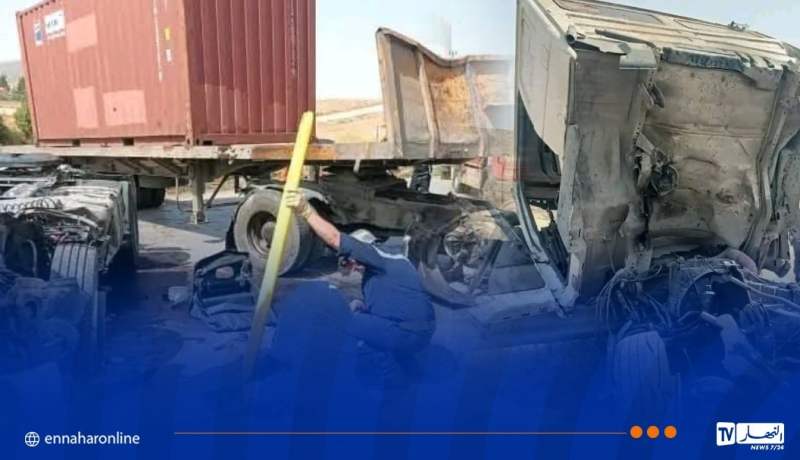 قسنطينة .. 5 جرحى في اصطدام بين شاحنتين وسيارتين