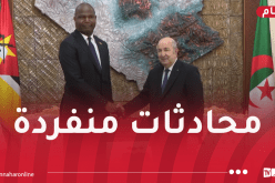 رئيس الجمهورية يتحادث مع نظيره الموزمبيقي