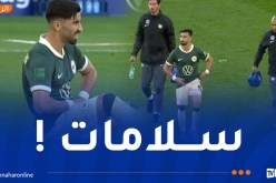 عمورة يغادر مباراة فولسبوغ وكولن مصابا