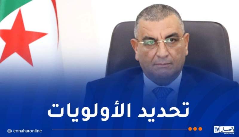 جلاوي: إعداد إستراتيجية ومخطط عمل لتجسيد مختلف المشاريع الهيكلية