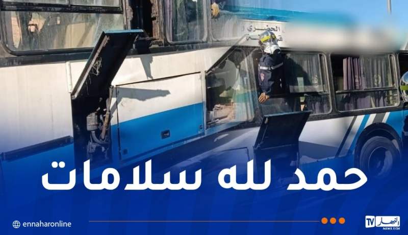 كانت تقل 60 راكبا.. اشتعال محرك حافلة بقسنطينة دون إصابات