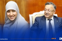 بداري يستقبل الطالبة المتفوقة رونق زاني قبل سفرها إلى بريطانيا لمواصلة دراستها