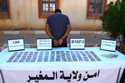 المغير.. حجز 1188 قرص مهلوس على متن حافلة لنقل المسافرين