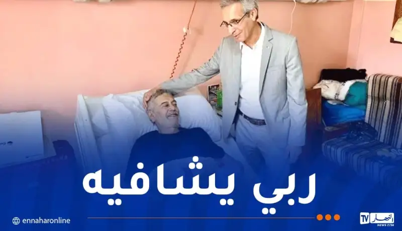 يتواجد في المستشفى..بللو يزور الفنان صالح أوقروت