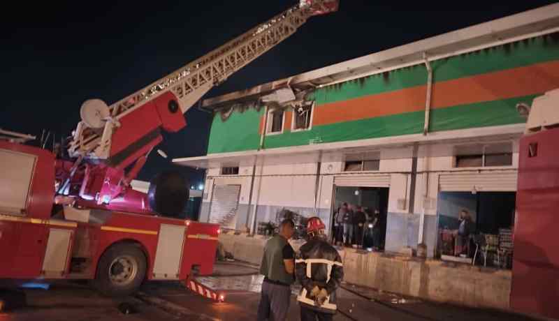 سطيف.. حريق في سوق الجملة للخضر والفواكه MaGros بعين السفيهة