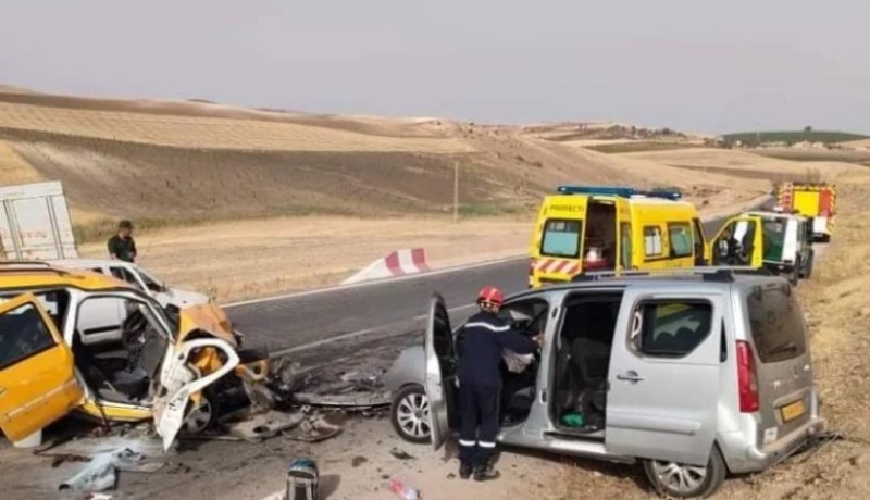 مستغانم.. 7 جرحى في اصطدام بين سيارتين بعشعاشة