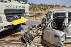 الشلف.. قتيل وجريحان في اصطدام بين سيارة وشاحنة ببوقادير 