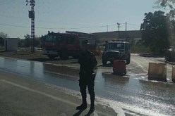 الطريق مغلق في سيدي بلعباس بسبب ارتفاع منسوب المياه