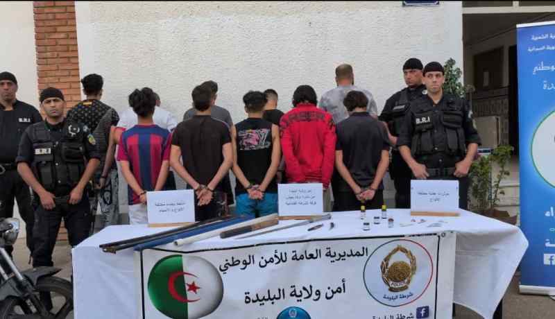 البليدة.. أمن أولاد يعيش يطيح بعصابة أحياء تورطت في إعتداءات وأعمال عنف