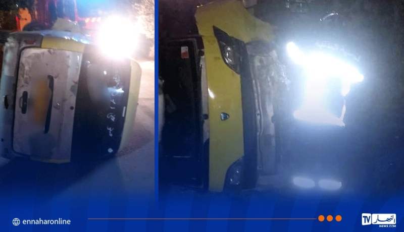 جيجل.. 7 مصابين في انحراف وانقلاب هاربين بالطاهير
