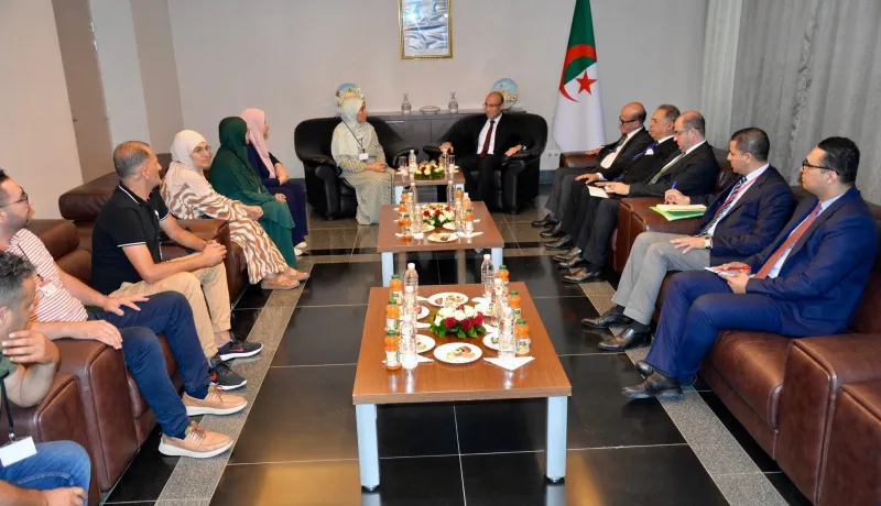 سفيان شايب يستقبل عددًا من أفراد عائلات الجزائريين المتواجدين بقطاع غزة
