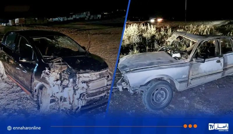 تبسة.. 6 جرحى في اصطدام بين سيارتين بمرسط