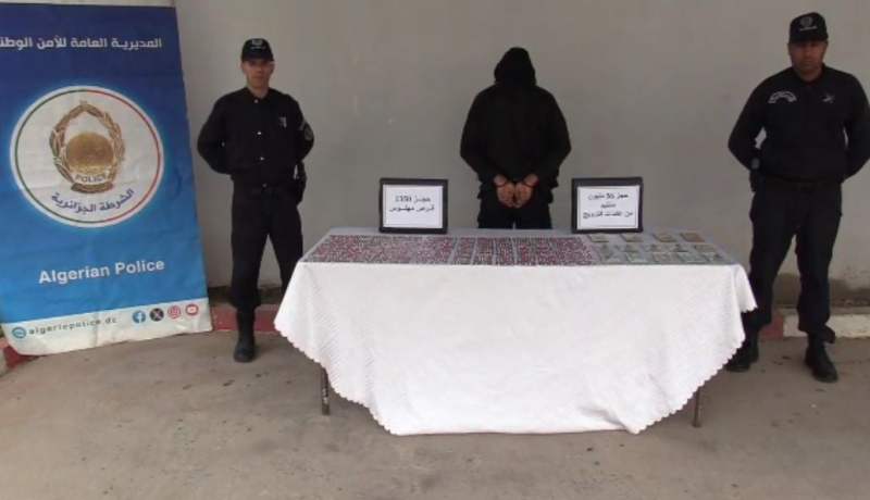 عنابة.. توقيف مروّج وحجز أزيد من 1300 قرص مهلوس بسيدي سالم