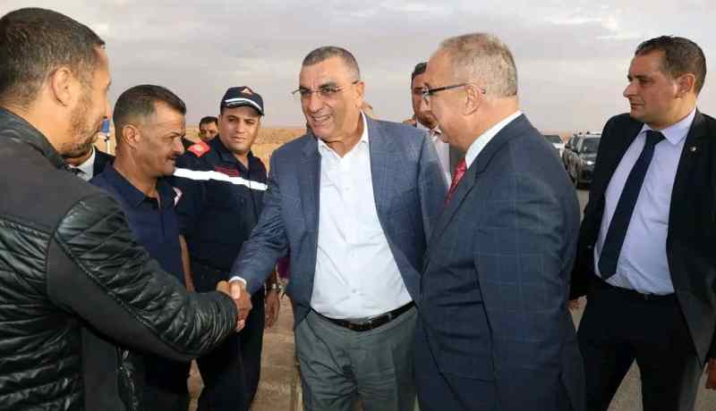 تيسمسيلت: وزير الأشغال العمومية يعاين مشروع ازدواجية الطريق الوطني رقم 120